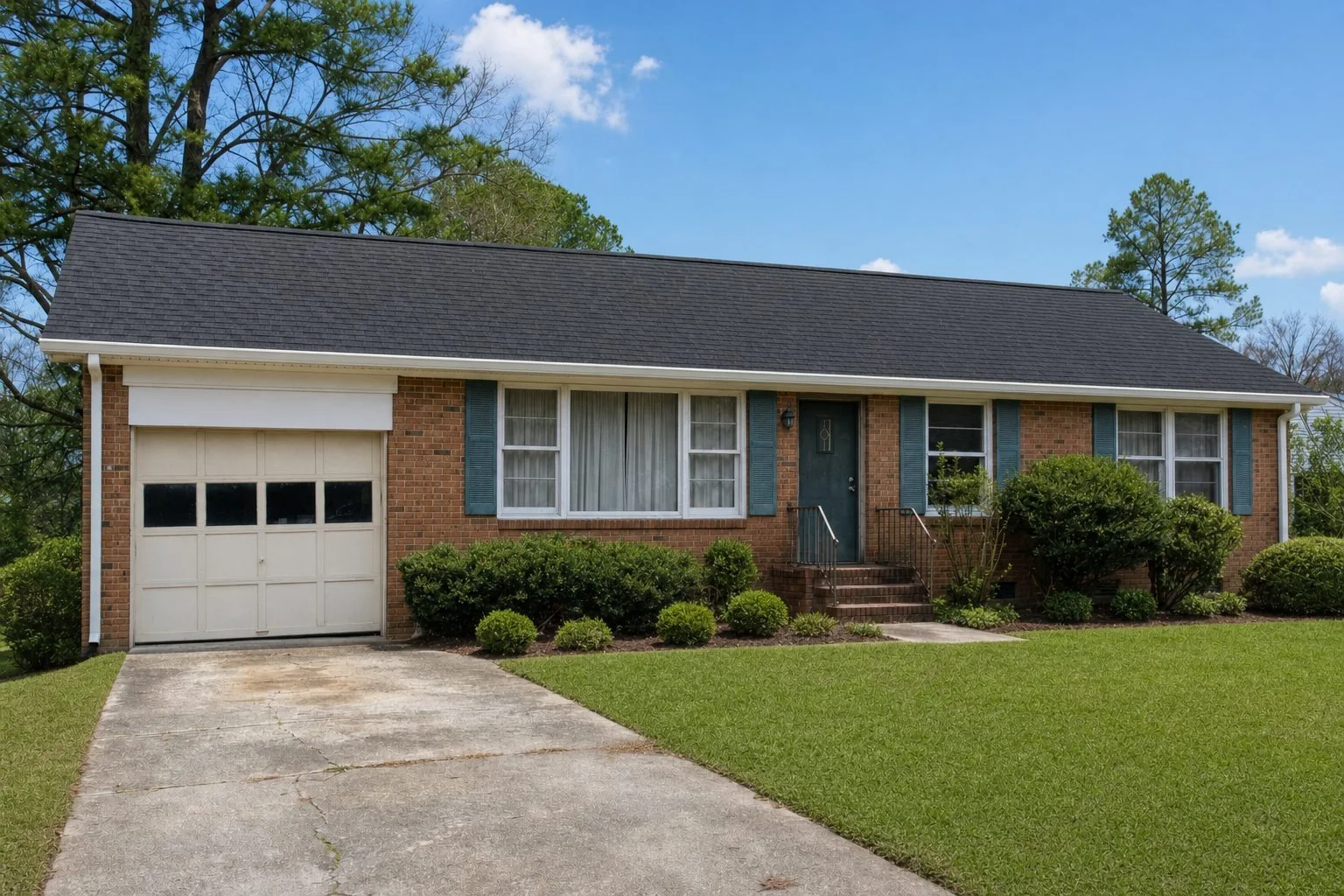 Freshly installed architectural shingle roof on a newer Elgin, SC home